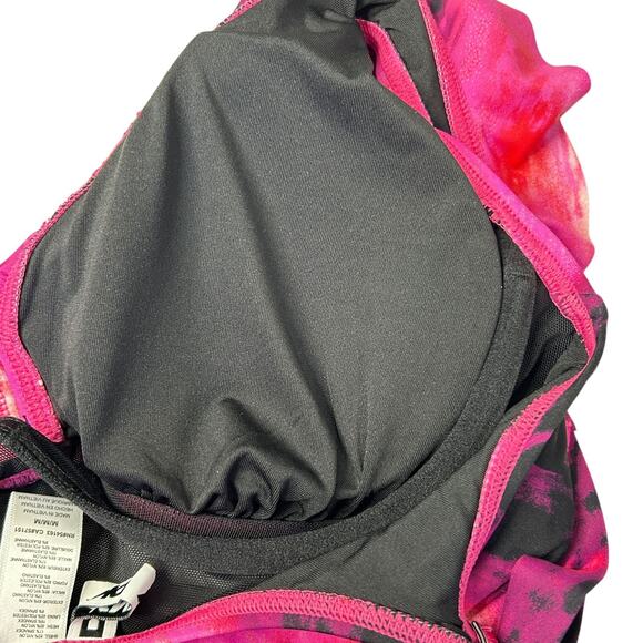 DKNY Tie-Back Halter Style One-Piece Swimsuit Abstract Mirage Women's Medium NWT - Picture 7 of 12